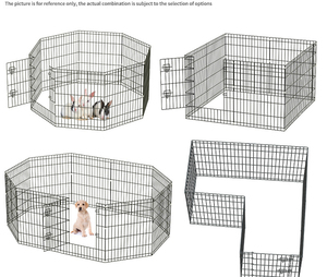 <span class=keywords><strong>Cage</strong></span> en métal pliable simple pour animaux de compagnie, clôture pour lapins, poulets, canards, petits chiens de taille moyenne - Product Image 3