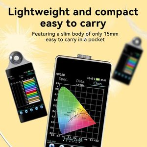 Xách Tay Kỹ Thuật Số Quang phổ Meter (hp330) màu illuminometer USB giao diện LCD hiển thị cầm tay cho ánh sáng máy 1 năm - Product Image 4