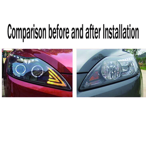 Phare de voiture pour 2009 à <span class=keywords><strong>2014</strong></span> pour <span class=keywords><strong>Ford</strong></span> LED Daytime Running Light Noir Modifié Style 2N11-15201-AC - Product Image 2