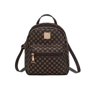Mochila de PU con Doble Cierre de Cremallera y Cordón Ajustable para Mujer, Estilo Lujoso, Venta al por Mayor - Product Image 2