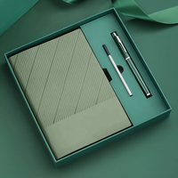 Vente directe usine – Ensemble carnet A5 personnalisé en similicuir souple avec stylo métallique et clé USB – Journal d'affaires – Cadeau d'entreprise avec logo personnalisé