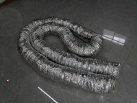 Conduite flexible en PVC pour systèmes HVAC résidentiels, commerciaux, industriels et extérieurs, installation facile