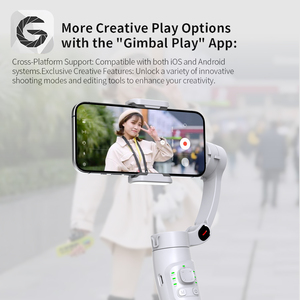Gimbal Stabilizer Selfie Stick Trípode con reconocimiento facial Seguimiento de objetivos Soportes de teléfonos móviles que ofrecen variedad de modos de disparo - Product Image 5