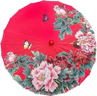 Parasol de mariage en papier blanc traditionnel chinois fait à la main en gros, parapluies en papier uni pour l'extérieur