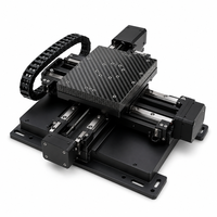 Plateforme de mouvement automatisée en fibre de carbone 3K sur mesure, avec plateau linéaire XY léger et chariot alvéolé pour équipement industriel
