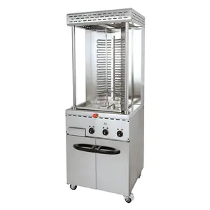 Automatic Barbecue Turkey Doner Kebab Machine Constant Temperature Shawarma Roasters Rotisserie Ovens Gas LPG Propane
