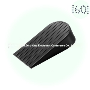 Cross-Border Heavy Duty Black <strong>Rubber</strong> Door <strong>Stop</strong> Plus Size Floor Card Wedge Sturdy Door Bottom for Card &amp; Door Stoppers - Product Image 2