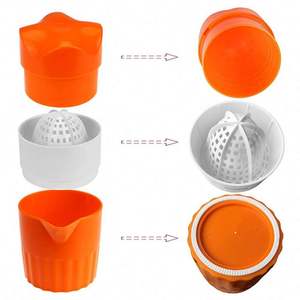 Exprimidor Manual de Cítricos y Naranjas con Tapa Giratoria, Colador y Recipiente para Uso en la Cocina del Hogar - Product Image 5