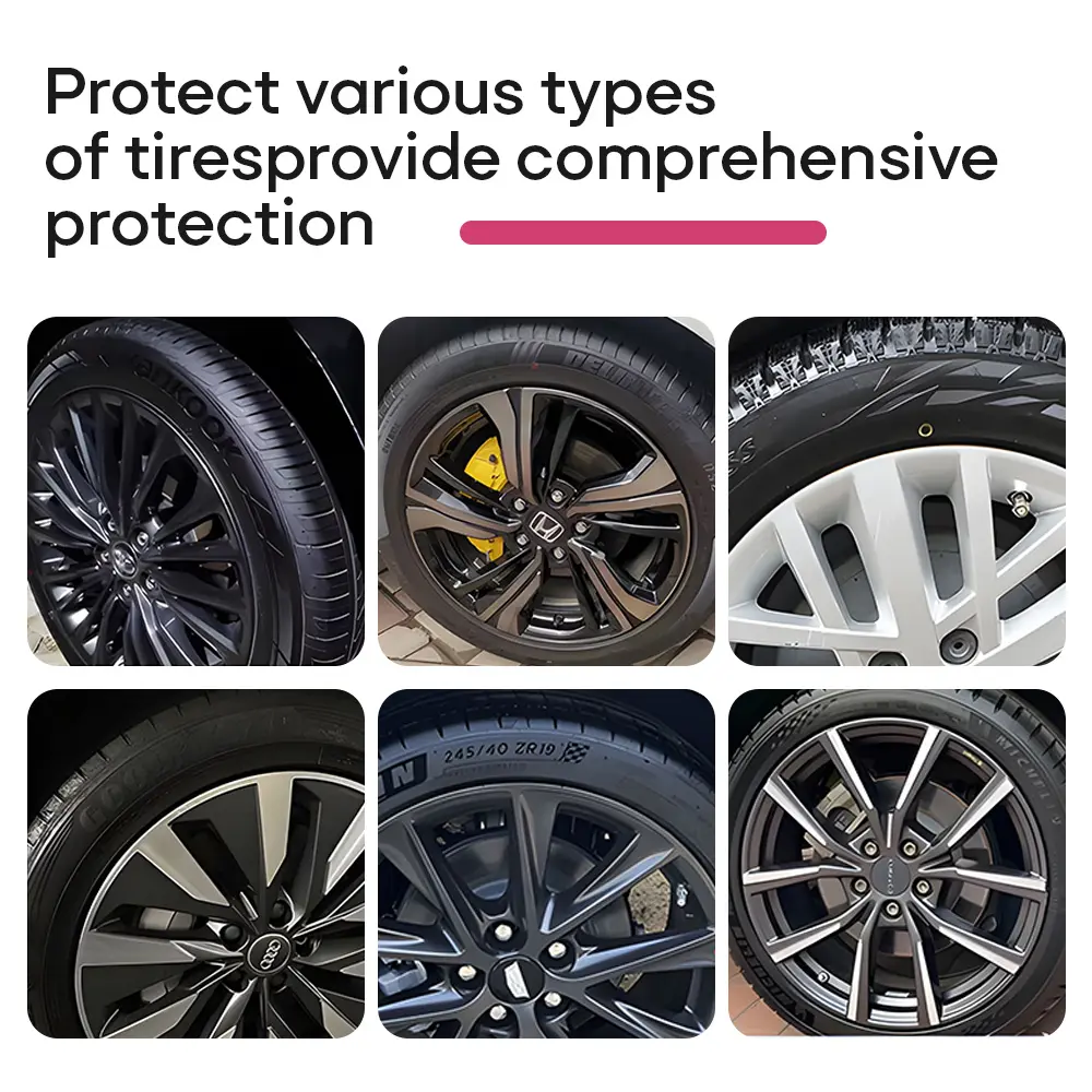 Productos para el cuidado del coche de 500ml Limpieza de ruedas Protección de brillo de neumáticos de larga duración Recubrimiento de neumáticos Lavado de coches Spray de brillo de neumáticos