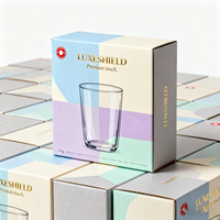 Boîte d'emballage en papier personnalisée pour gobelets en verre transparent et articles de verrerie domestique – Fourniture de détail