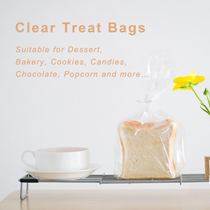 Bolsas de Celofán BOPP con Asas Flexiloop, Transparentes, Opción de Logotipo Personalizado, Grado Alimenticio, para Dulces, para Empaque de Regalos - Product Image 4