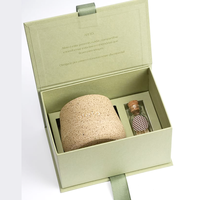 Boîte cadeau cosmétique de luxe en carton rigide écologique avec logo personnalisé en relief, doublée d'éponge, pour crème pour le visage et soins de la peau, fermeture magnétique