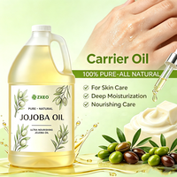Huile de Jojoba 100% Pure Pressée à Froid Naturelle pour le Visage, la Peau, les Cheveux, le Massage, l'Aromathérapie, les Cosmétiques DIY, Huile Végétale Vrac en Gros