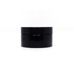 Empty Wide Mouth Matte Black Skin Care Body Scrub Cosmetics Container 200ml 300ml Round <b>Plastic</b> Pet <b>Jar</b> for Shea Butter - Product Image 3