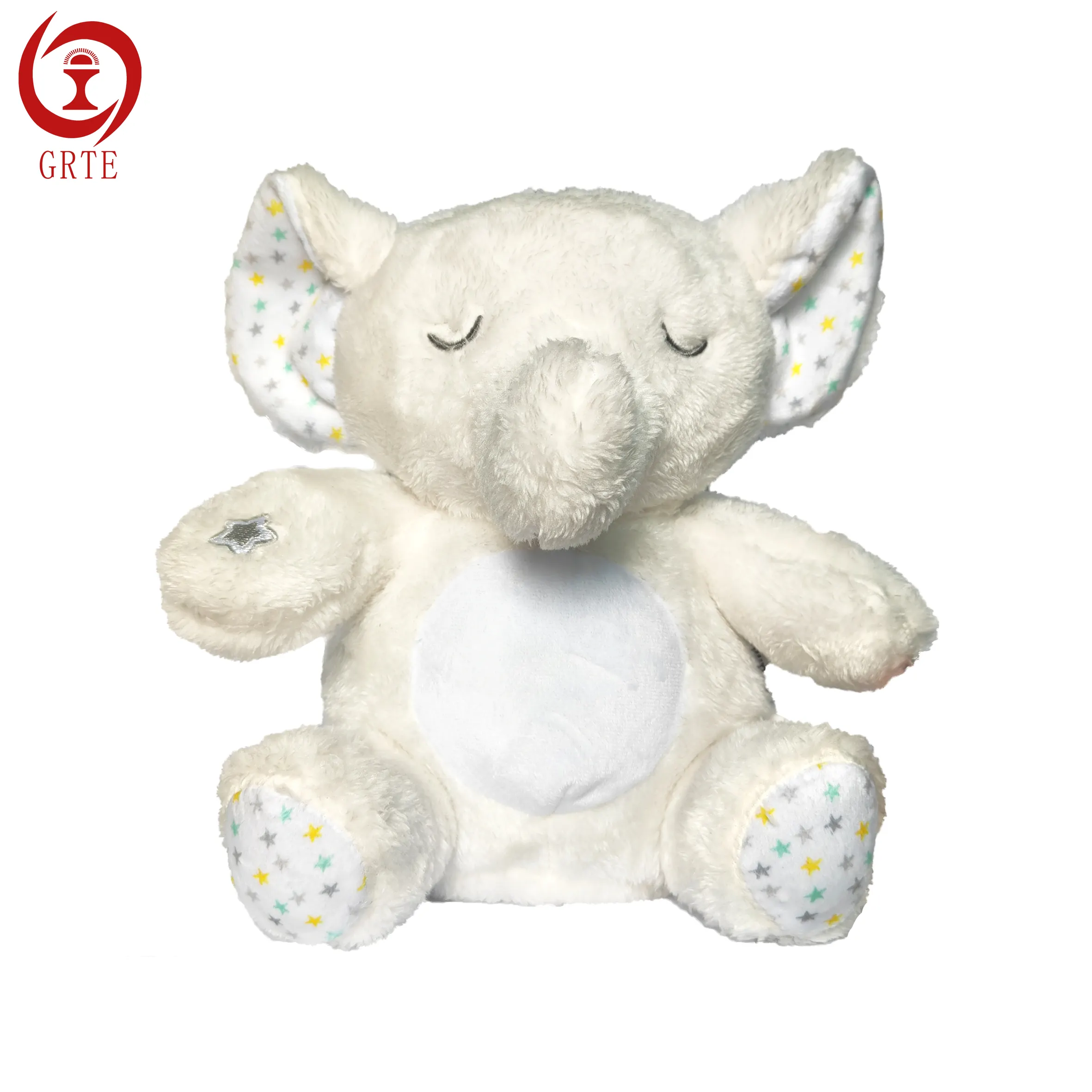 hot item LED and musical plush elephant toys for baby and LED nigh light toys