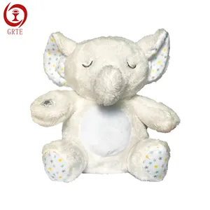 hot item LED and musical plush elephant toys for baby and LED nigh light toys