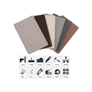 Materiale da Costruzione all'Ingrosso dalla Fabbrica Pannelli Murali per Interni Lastra Pannello Murale in WPC Foglio Impiallacciato in Legno - Product Image 2