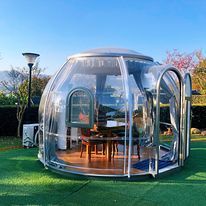 Tende da Glamping per Resort All'Aperto Casa in Policarbonato Igloo Trasparente Cupola Geodetica Stanza a Bolle per Hotel - Product Image 4