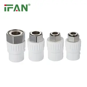 IFAN Free Sample PPR Pipe Fitting White Brass Insert Flexible Hot Water Socket PPR Fittings