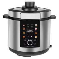 OEM Electric 6L Stainless Steel Lapisan Anti Lengket Kontrol Digital 5-In-1 Multi-fungsi Pressure Cooker yang Dapat Dikendalikan Melalui Aplikasi