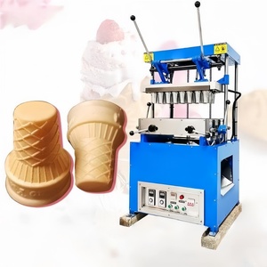 Machine <span class=keywords><strong>semi</strong></span>-automatique en acier inoxydable pour la fabrication de cornets de glace en gaufrettes - Product Image 1