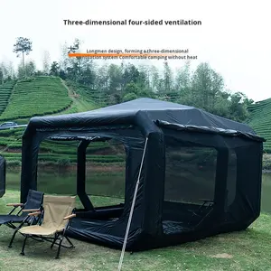 <span class=keywords><strong>Tente</strong></span> <span class=keywords><strong>de</strong></span> camping gonflable portable d'extérieur quatre saisons, double couche, épaissie, imperméable, légère et mobile, type capsule spatiale deux places - Product Image 1