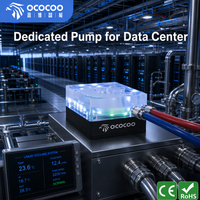 Pompe à eau autonome OCOCOO pour refroidissement liquide, 12V DC, sans balais, roulement en céramique, ultra silencieuse, haut débit pour le refroidissement des centres de données