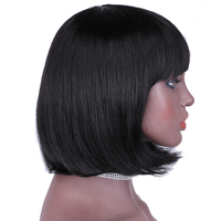 Perruque lace wig synthétique courte pour femmes, perruque pixie en fibre tressée, bon marché, machine complète, cheveux crépus, perruques synthétiques lace, marque privée