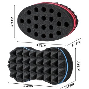 Éponge magique pour boucler les cheveux, brosse à ondulations double face pour hommes noirs – Offre spéciale - Product Image 4