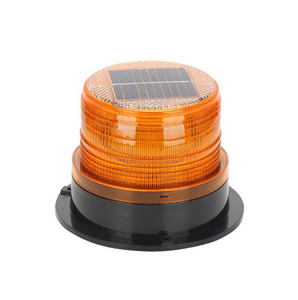 Lampe stroboscopique rouge jaune bleue, lampe de signalisation d'urgence solaire à LED, balise d'avertissement - Product Image 6