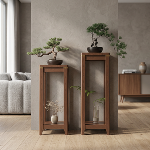 Soporte de Madera Moderno para Plantas, Estante de Piso para Flores, Exhibidor Decorativo de Múltiples Niveles para Plantas, para Sala de Estar, Hogar, Hotel - Product Image 3