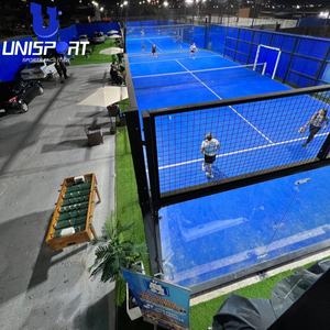 2024 Dubai Panoramique <span class=keywords><strong>Pader</strong></span> Sports Ground Offre Spéciale Outdoor Paddle Tennis Court Safe and Steel Material - Product Image 2