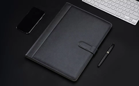 Padfolio Business Resume Portfolio Carpeta de cuero PU con portapapeles Organizador de documentos Cierre magnético y carpeta de archivos con bolsillos