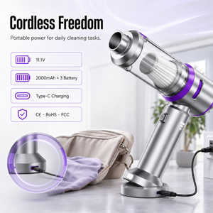 20kPa Brushless Cordless Handheld <b>Vacuum</b> Cleaner 3-in-1 <b>Portable</b> Mini Car <b>Vacuum</b> Air Duster Blower Inflator Home Office Auto - Product Image 4