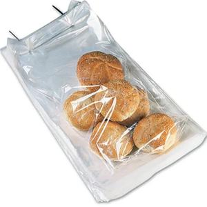 Bolsas de pan de materiales reciclados personalizados, totalmente transparente, sello lateral de plástico BOPP con logotipo impreso, agujeros colgantes, aptos para alimentos - Product Image 1