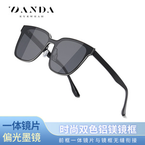 Danda Sunglasses BM7701 Aluminum Magnesium <b>Frame</b> UV400 Polarized Unisex Square Design - Product Image 2
