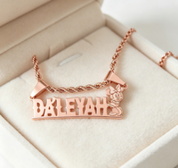 Collier personnalisé avec nom en lettre de dessin animé, en acier inoxydable plaqué or, bijoux de mode, pendentif nom dessin animé