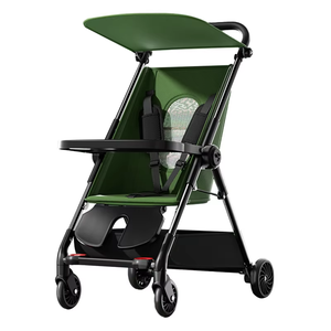 2024 Newest <strong>Double</strong> Push Handle Extra Wide Eco-friendly Aluminium Alloy Tricycle Kids Metal Baby <strong>Stroller</strong> 6 in 1 Foldable - Product Image 1