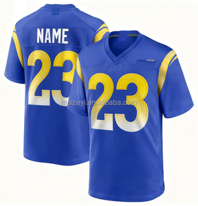 La Mejor Calidad Personalizable # 9 Matthew Stafford # 12 Puka Nacua # 23 Kyren Williams # Camiseta de Fútbol Americano Cosida con el Número 8 de Jared Verse - Product Image 3