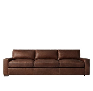 Juego de Muebles de Sala de Estar de Diseño Moderno, con Base de Roble y Tapicería de Cuero Italiano, Diseños de Lujo, Venta al Por Mayor - Product Image 1