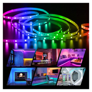 Tira de <span class=keywords><strong>luces</strong></span> <span class=keywords><strong>LED</strong></span> RGB, iluminación de vacaciones, Flexible, resistente al agua, Tuya, <span class=keywords><strong>Alexa</strong></span>, Google Home, IP65 - Product Image 4