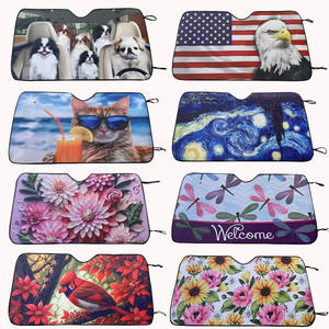 Parasol de coche con impresión de cliente de buena calidad, promoción, ventana delantera, ventana <span class=keywords><strong>lateral</strong></span>, coches, parasol con logotipo personalizado - Product Image 6