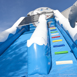 Phổ biến tùy chỉnh <span class=keywords><strong>Inflatable</strong></span> thương mại thư bị trả lại <span class=keywords><strong>Slide</strong></span> cá mập chủ đề khô trượt cho trẻ em Người lớn - Product Image 5