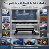 Nueva Impresora UV Automática de Rollo a Rollo de 1800 mm para Cabezales de Impresión I3200-U1, CMYKWV, Barniz, Vinilo, Pancartas y Adhesivos