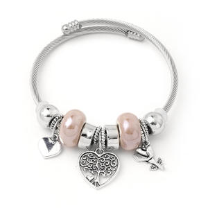 Bracelet en Gros pour Femme avec Breloque Tendance, Perles en Pierre de Cristal, <span class=keywords><strong>Libellule</strong></span>, Papillon et Arbre de Vie - Product Image 6