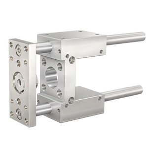 SC Cylinder Guide Bracket Three-axis Three-rod with Guide Rod Pressing Cylinder Frame Aluminum Body SC32/40/50/63/80 - Product Image 1