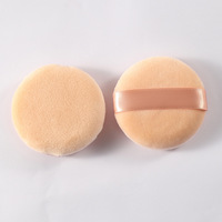 Velours japonais de haute qualité super doux floqué poudre sèche miel poudre bouffée outils de maquillage en poudre libre