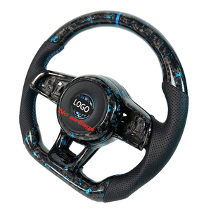 Personalizable con Cuero Perforado y Fibra de Carbono Forjada Azul para Volkswagen MK7 <span class=keywords><strong>GTI</strong></span> R Golf 7 Golf 6 MK8 MK7.5 GTS B8 B6 Nuevo y Popular - Product Image 2