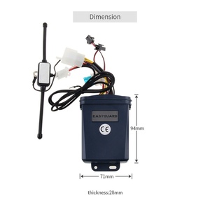 Alarme de scooter avec pager LCD, système d'alarme de moto bidirectionnel avec démarrage à distance du moteur et capteur à micro-ondes - Product Image 2