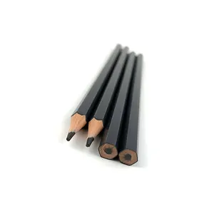 High Quality Promotional 7 inch Artist Sketch Hexagonal Woodless Black HB 2 Pencil